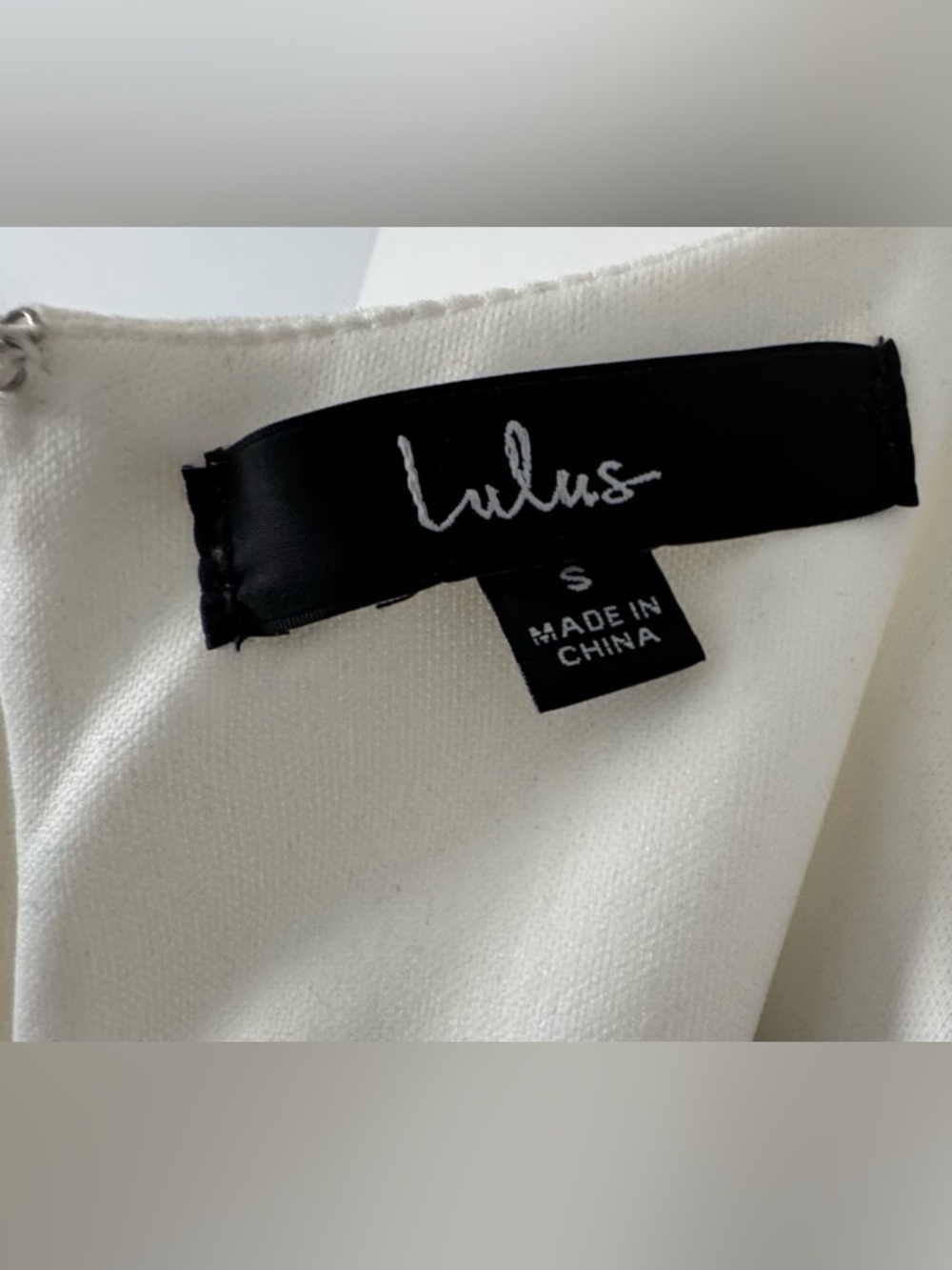 Lulu's Ivory Short-Sleeve Draped Sheath Mini Dress - Like New Worn x1 - Picture 5 of 8